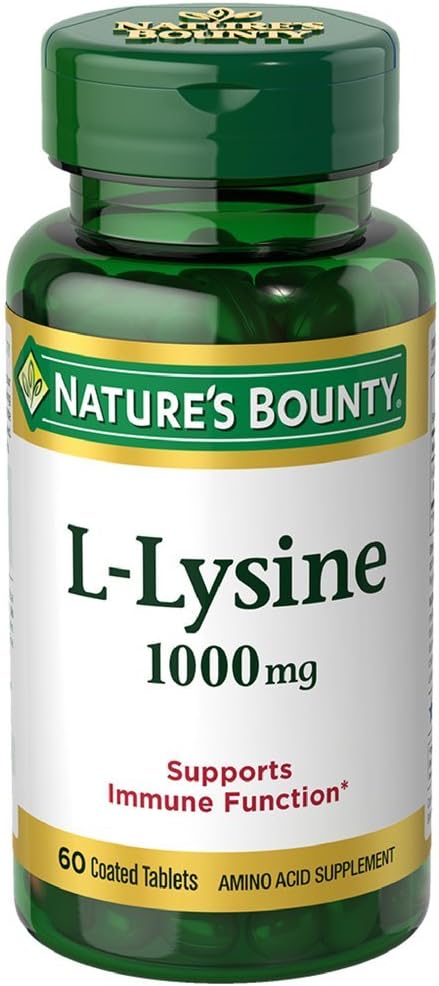 Bulk Pack of 720 Nature's Bounty L-Lysine 1000mg Tablets for Immune Support