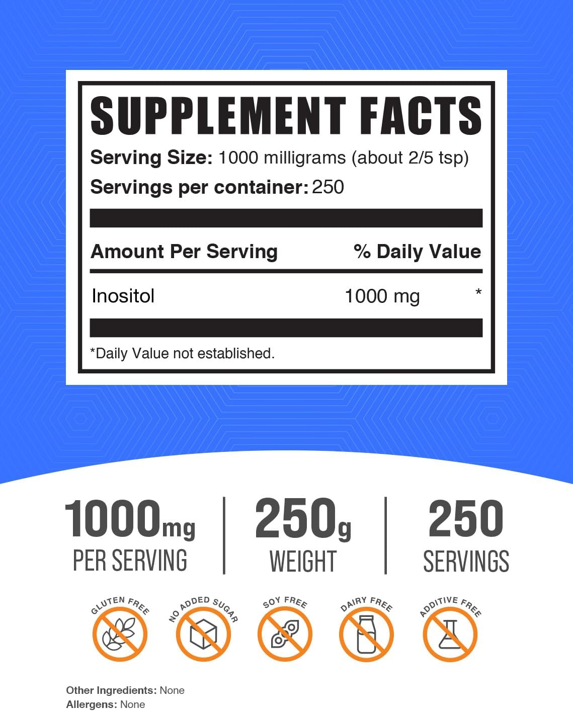 BulkSupplements Glycine and Inositol Bundle - 750g Total
