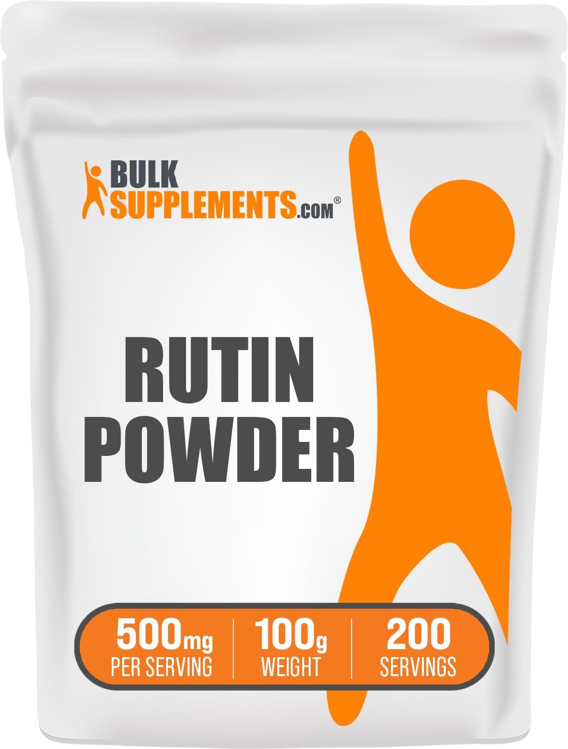 BulkSupplements Rutin Powder - Sophora Japonica Extract, 500mg Rutin Supplement - Antioxidant Source, Soy-Free, 100g (3.5 oz) Pack