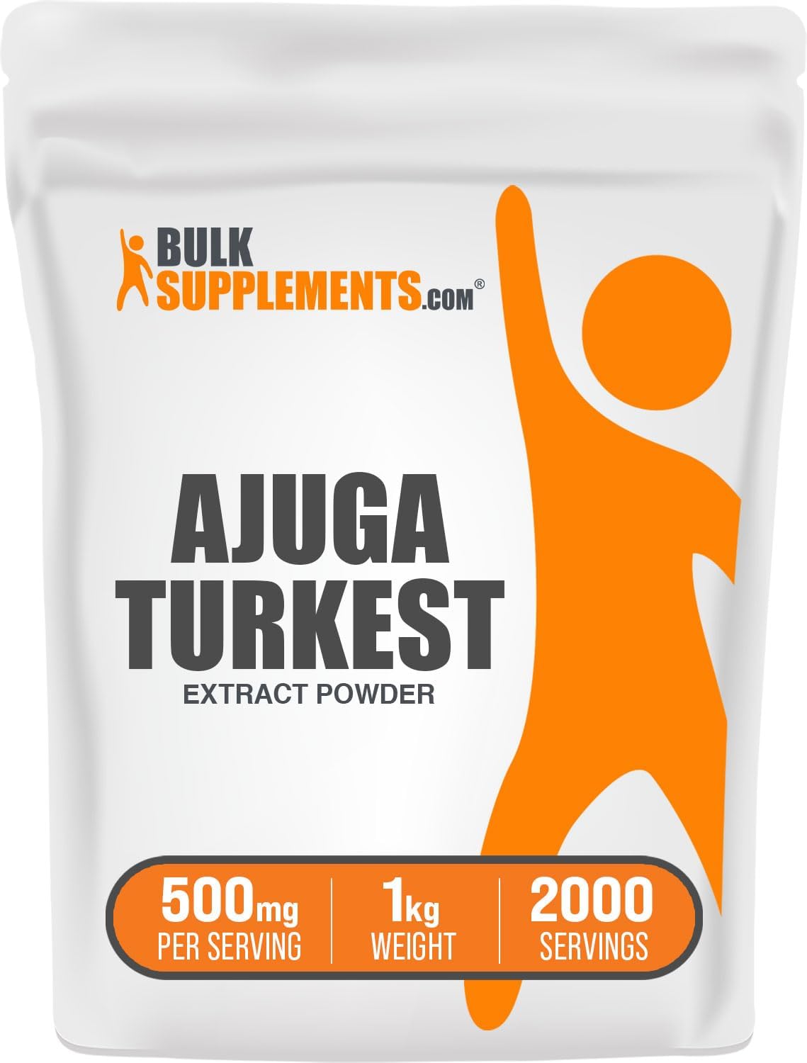 BulkSupplements.com Ajuga Turkest Extract Powder - Pure Herbal Supplement, 500mg per Serving, Gluten Free - 1kg (2.2 lbs) Pack of 1