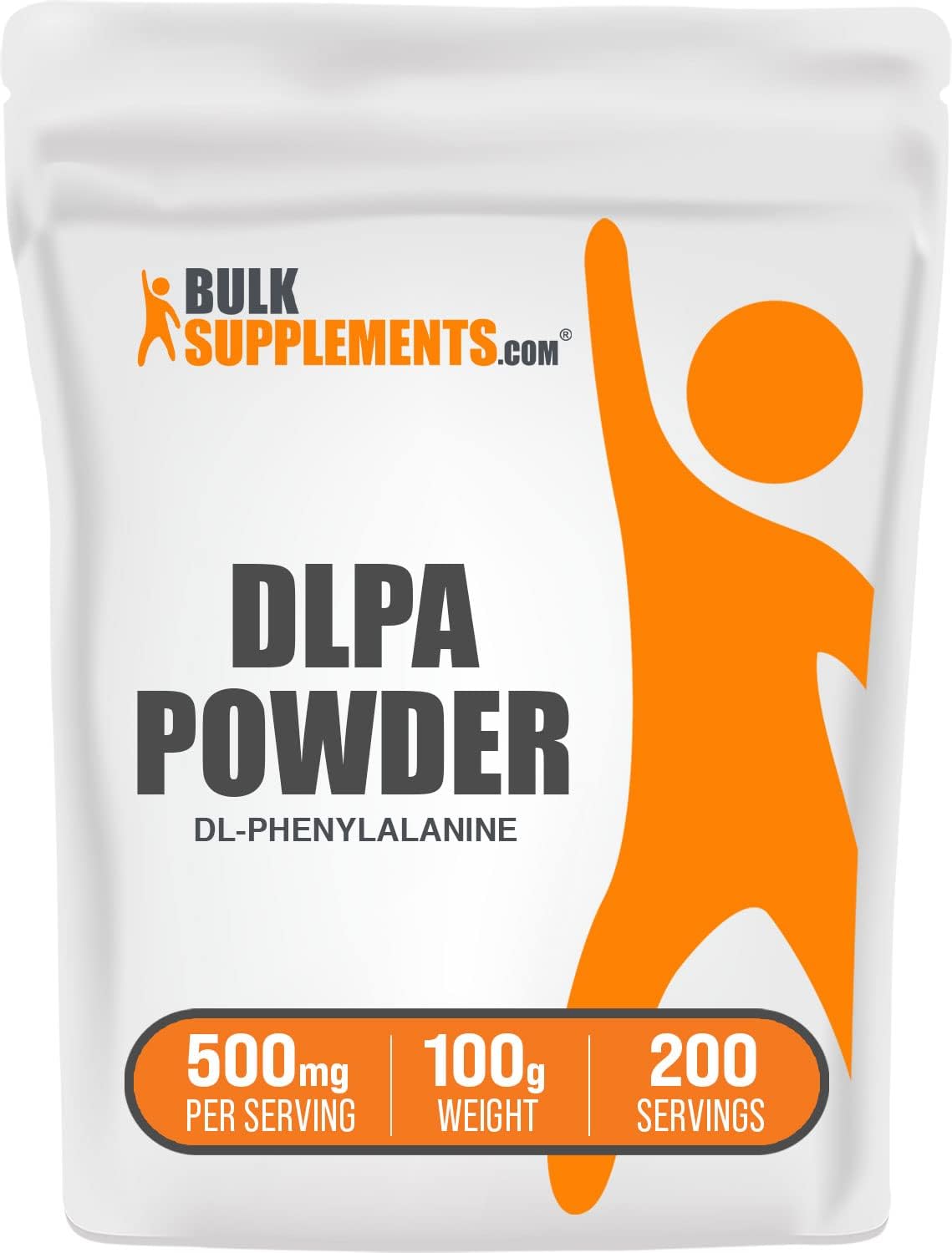 BulkSupplements.com DL-Phenylalanine Powder - DLPA Supplements, 500mg Amino Acid Powder, Gluten Free, 100g (3.5 oz)