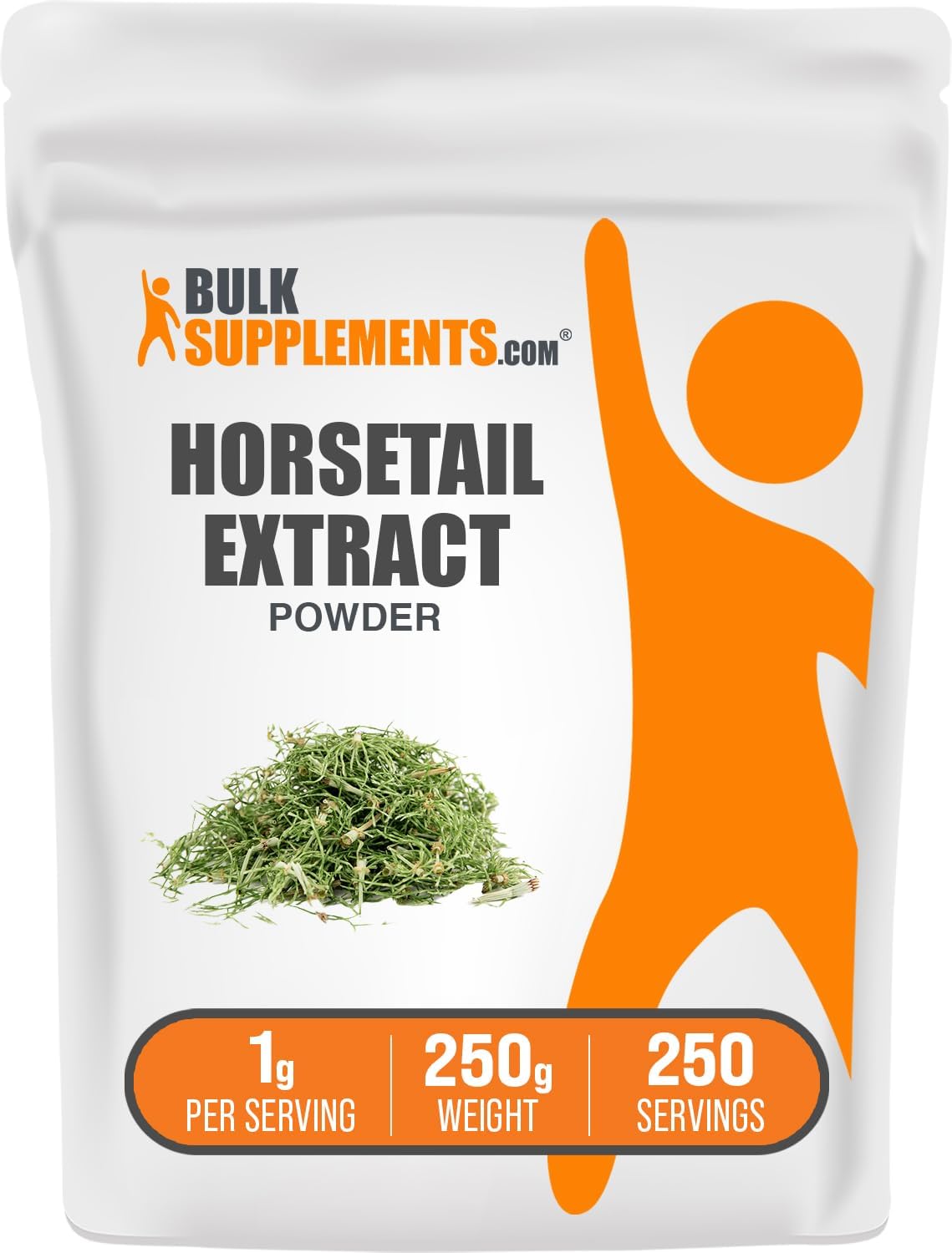 BulkSupplements.com Horsetail Extract Powder - Silica Supplement from Horsetail Herb - Gluten Free, 250g (8.8 oz)