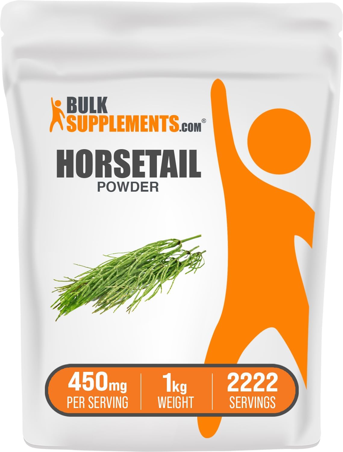 BulkSupplements.com Horsetail Powder - Silica Herbal Supplement, Gluten Free, 1kg (2.2 lbs) (Pack of 1)