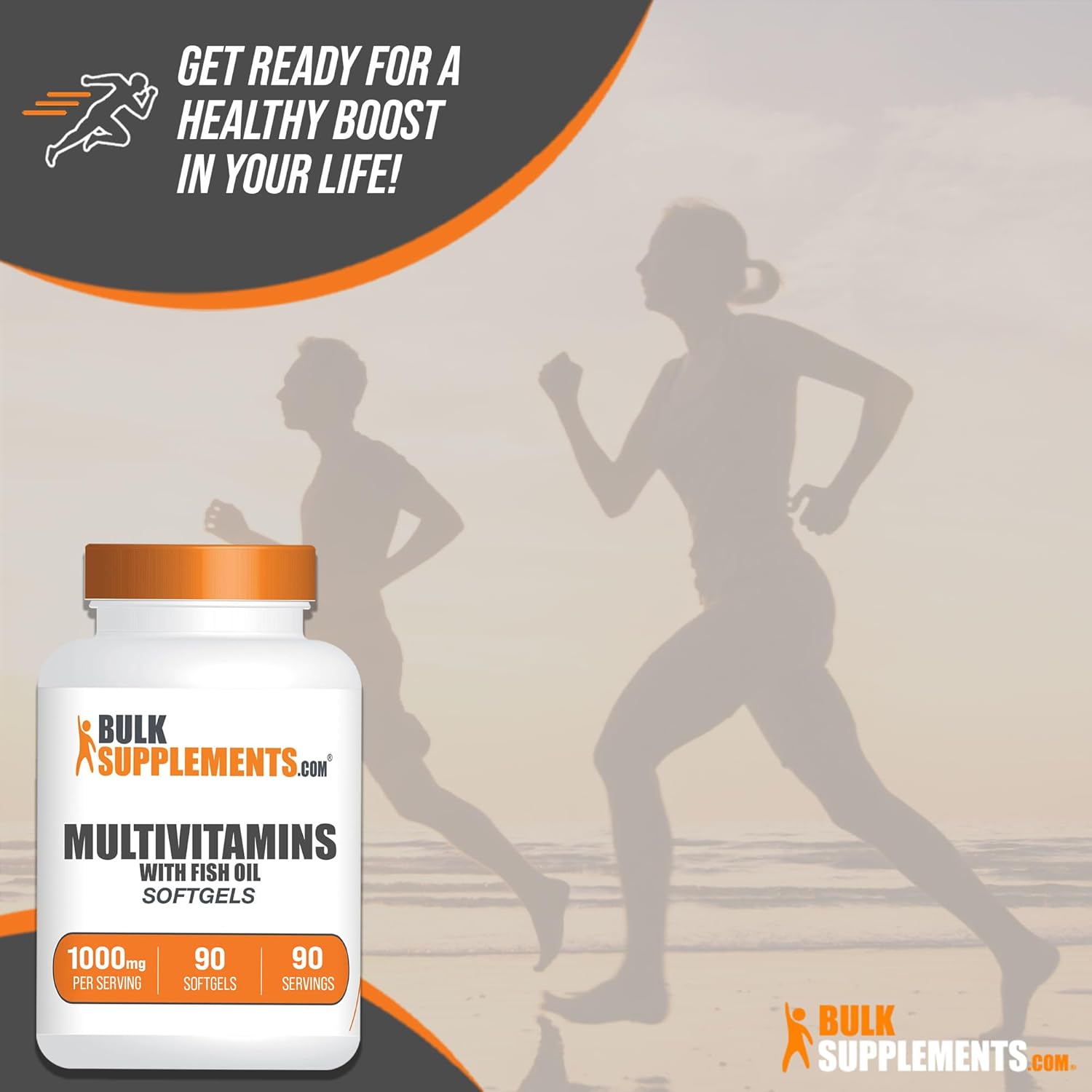BulkSupplements.com Multivitamin Softgels with Fish Oil - Daily Multivitamin and Mineral Supplement for Adults - Gluten Free, 90 Softgels