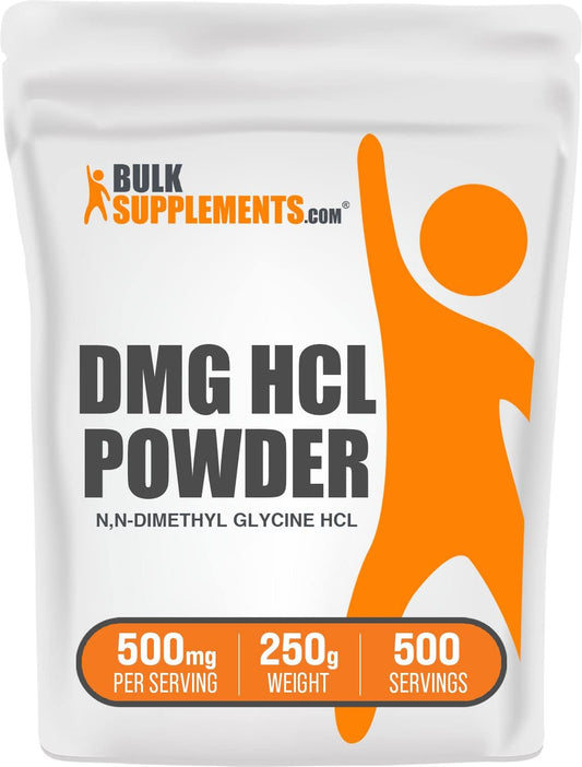 BulkSupplements.com N,N-Dimethylglycine HCl Powder - DMG Supplements, 500mg per Serving, Gluten Free - 250g (8.8 oz) Pack