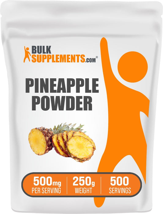 BulkSupplements.com Pineapple Fruit Powder - Unsweetened & Gluten Free, Ideal for Flavoring & Smoothies - 250g (8.8 oz) (1 Pack)