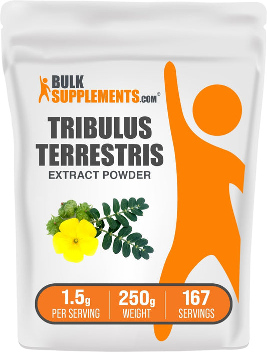 BulkSupplements.com Tribulus Terrestris Extract Powder - Herbal Supplement, 1500mg per Serving, 250g - Tribulus Terrestris Supplements