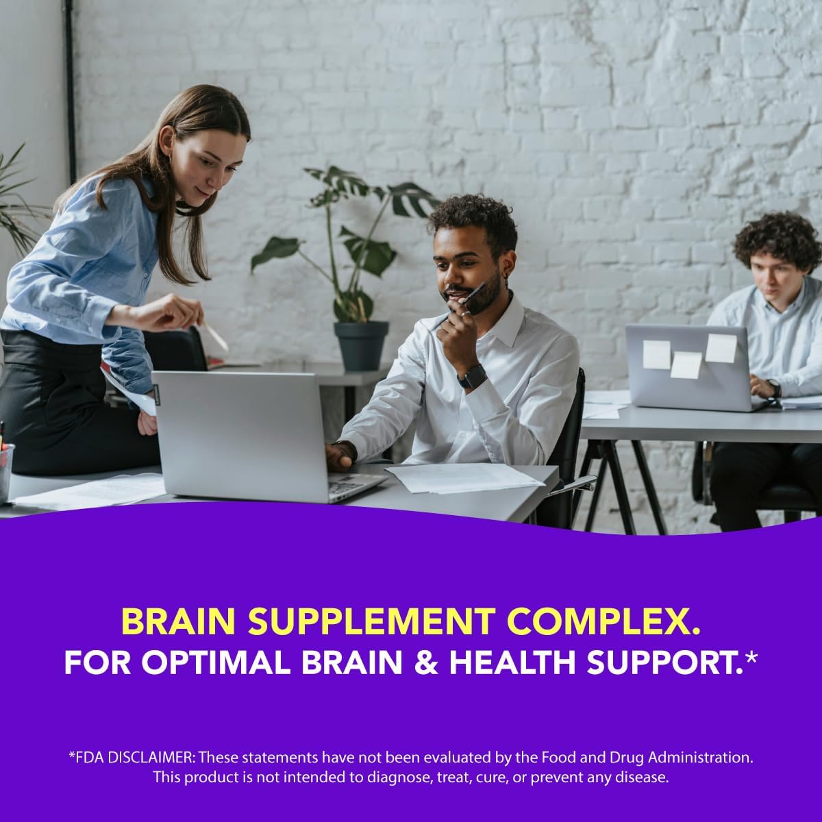 Bundle: AMANDEAN Premium Brain Health Supplement with Liposomal Glutathione - Triple Formula for Cognitive Support and Focus