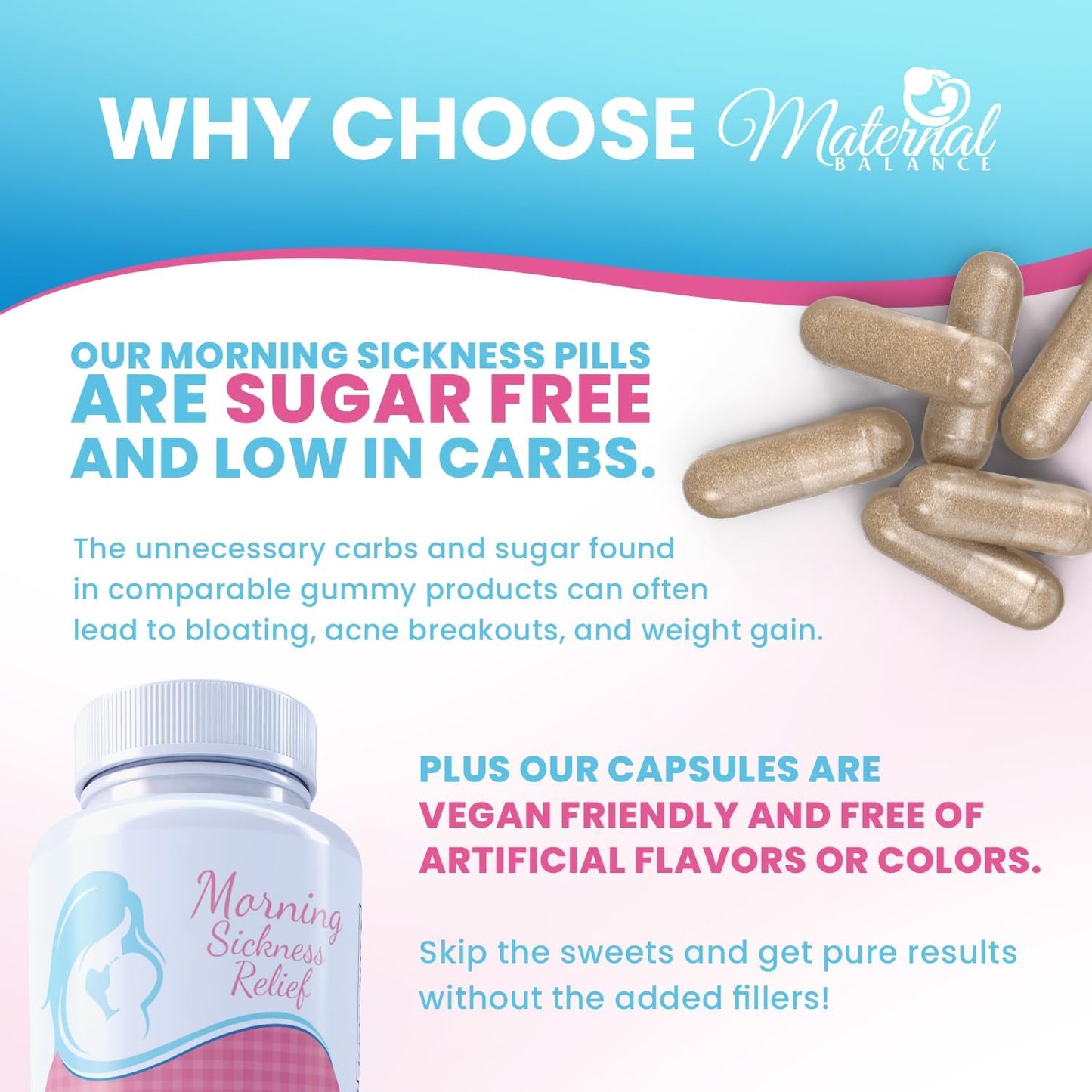 Bundle: Basic Vigor Maternal Balance Pregnancy Support Capsules with Neck and Shoulder Cream