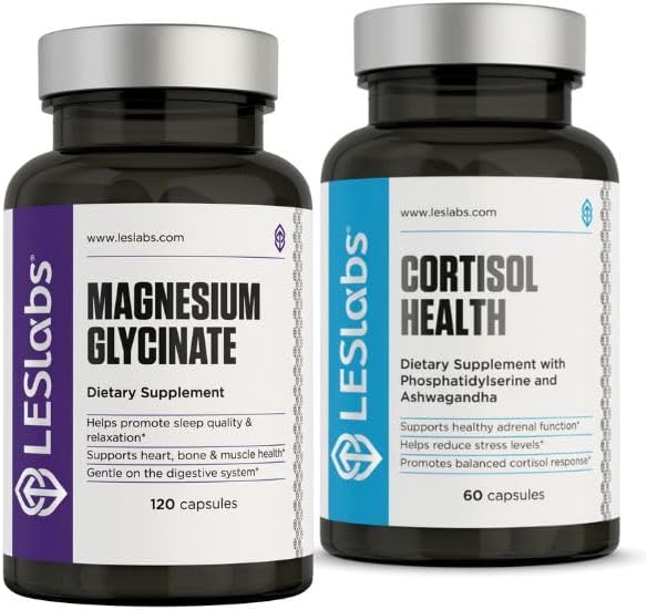 Bundle: Cortisol Health Support with Magnesium Glycinate for Stress Management