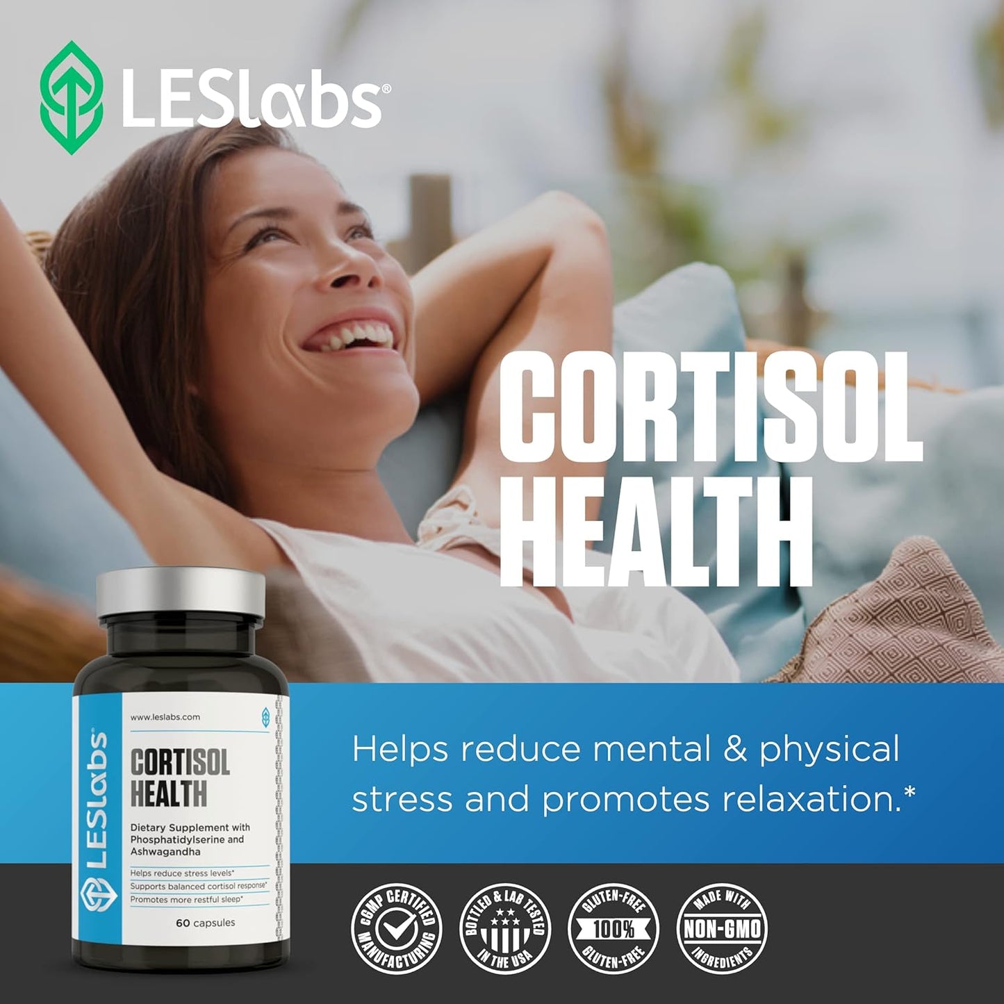 Bundle: Cortisol Health Support with Magnesium Glycinate for Stress Management
