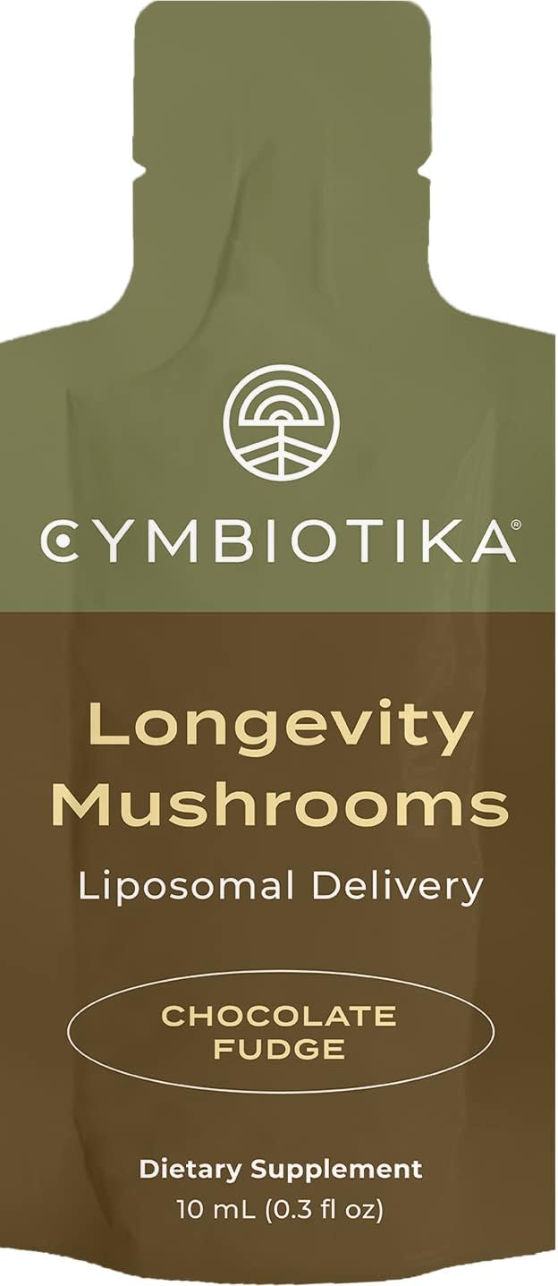 Bundle: CYMBIOTIKA Liposomal Mushroom Supplement with Creatine+ for Energy, Recovery, & Muscle Mass - Lion's Mane, Turkey Tail, B-Vitamins, Cordyceps, & Reishi Mushrooms