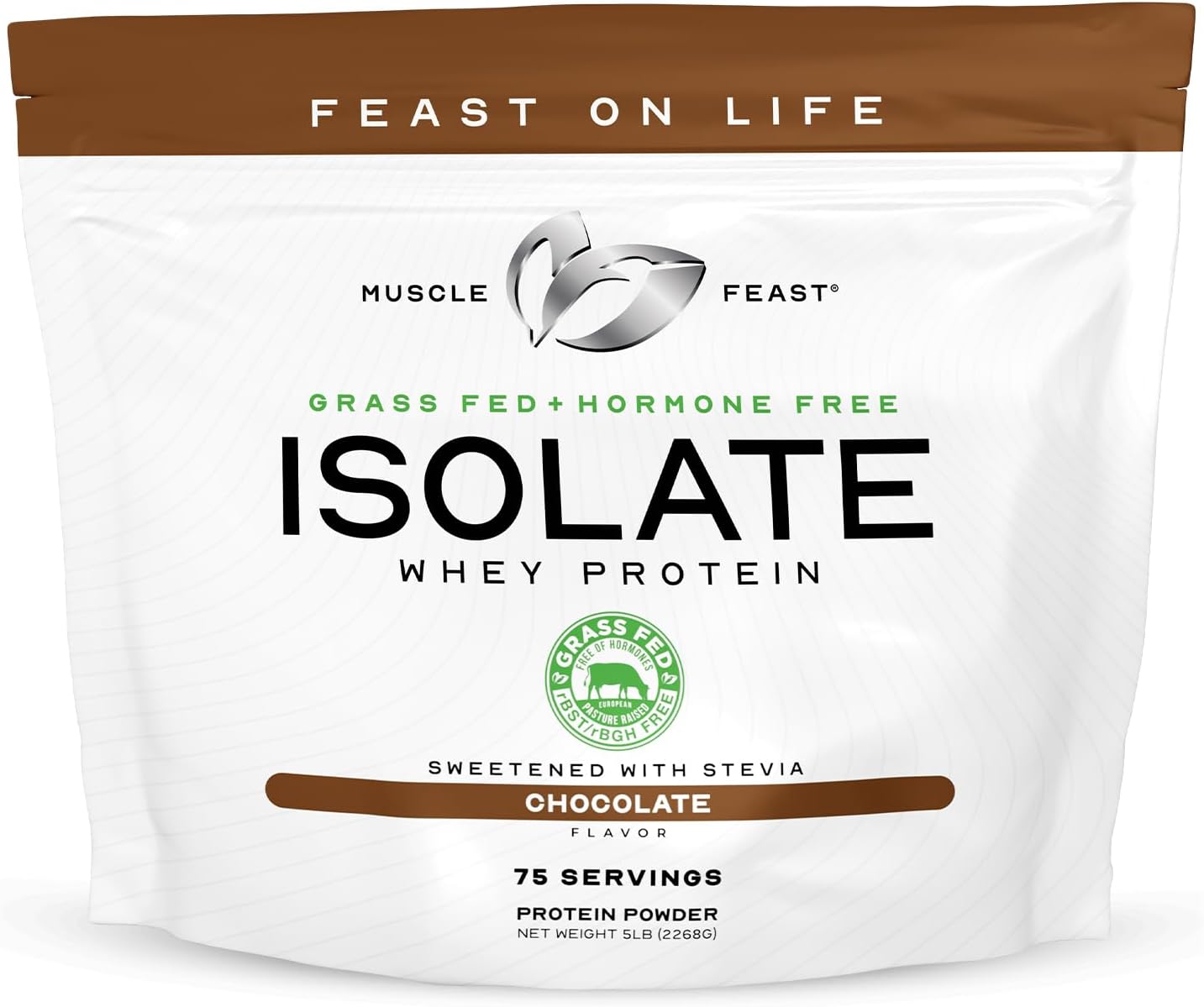 Bundle Deal: Muscle Feast Whey Isolate Chocolate Protein + Creatine Candy Lemon Lime (5lb + 360) | Premium Vegetarian Supplements