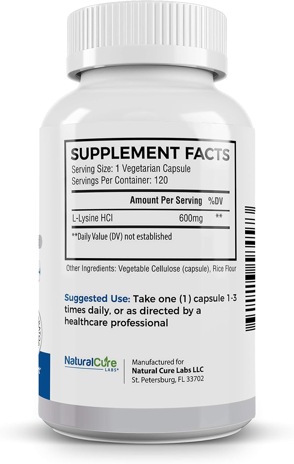 Bundle Deal: Premium Monolaurin 600mg + Clean L-Lysine 600mg by Natural Cure Labs