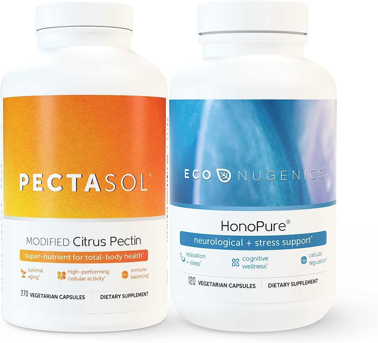 Bundle: EcoNugenics Cellular Health & Immune Support - Magnolia Bark & Modified Citrus Pectin, 390 Capsules