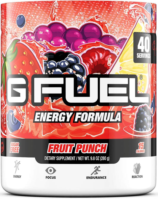 Bundle: GAMMA LABS G Fuel Blue Ice & Fruit Punch Energy Powders - 9.8oz (40 Servings)