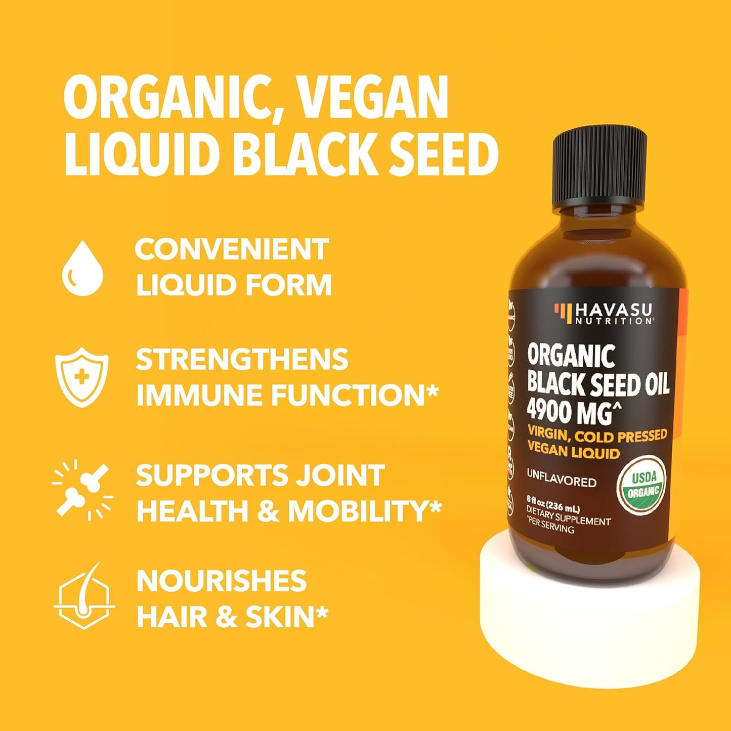 Bundle: Havasu Nutrition Omega Gummies + Organic Black Seed Oil Liquid for Adults