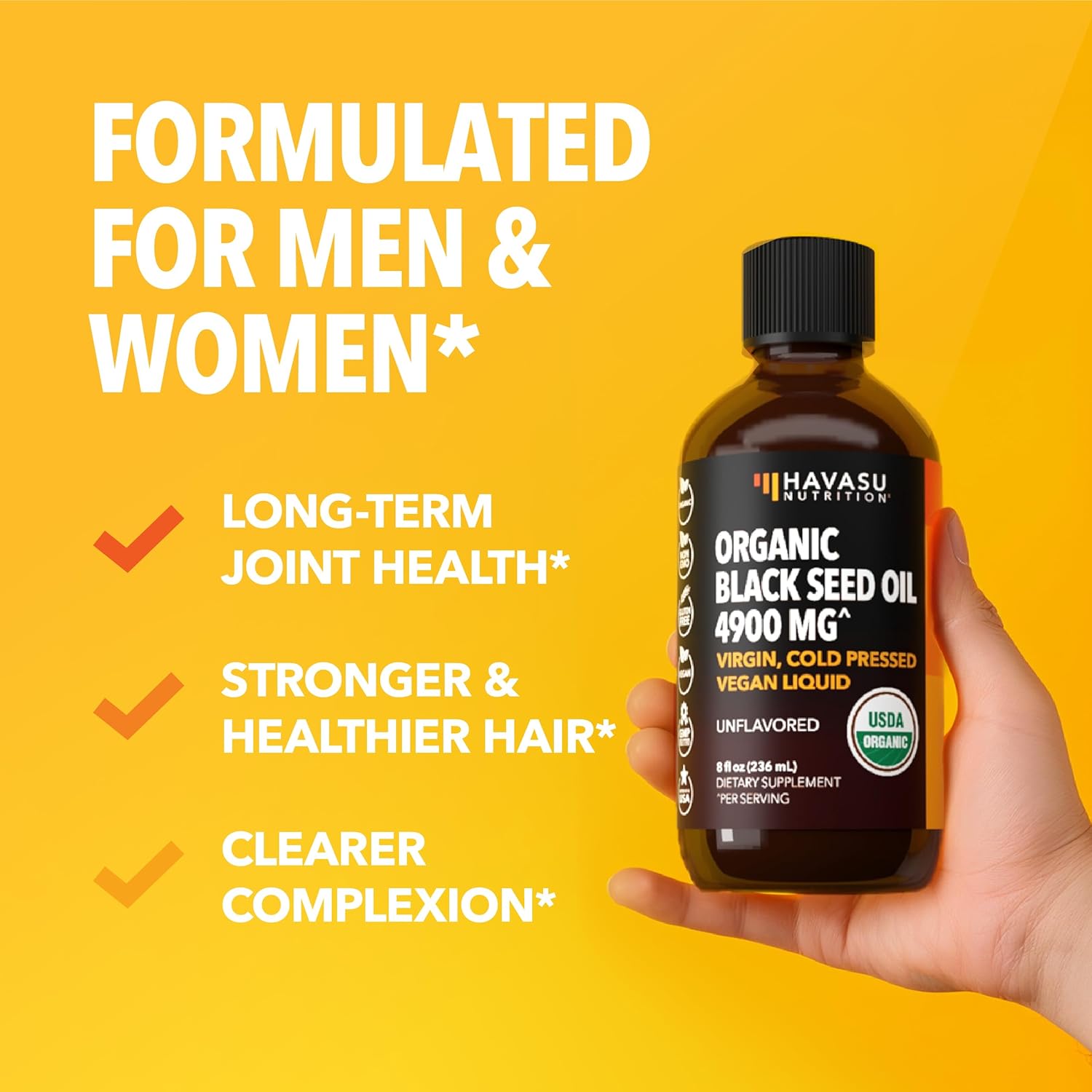 Bundle: Havasu Nutrition Omega Gummies + Organic Black Seed Oil Liquid for Adults