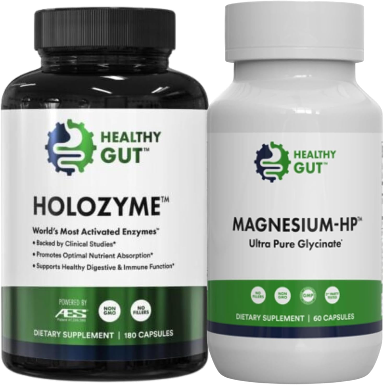 Bundle: HoloZyme Digestive Enzymes & Magnesium-HP | 90 Servings & 60 Servings