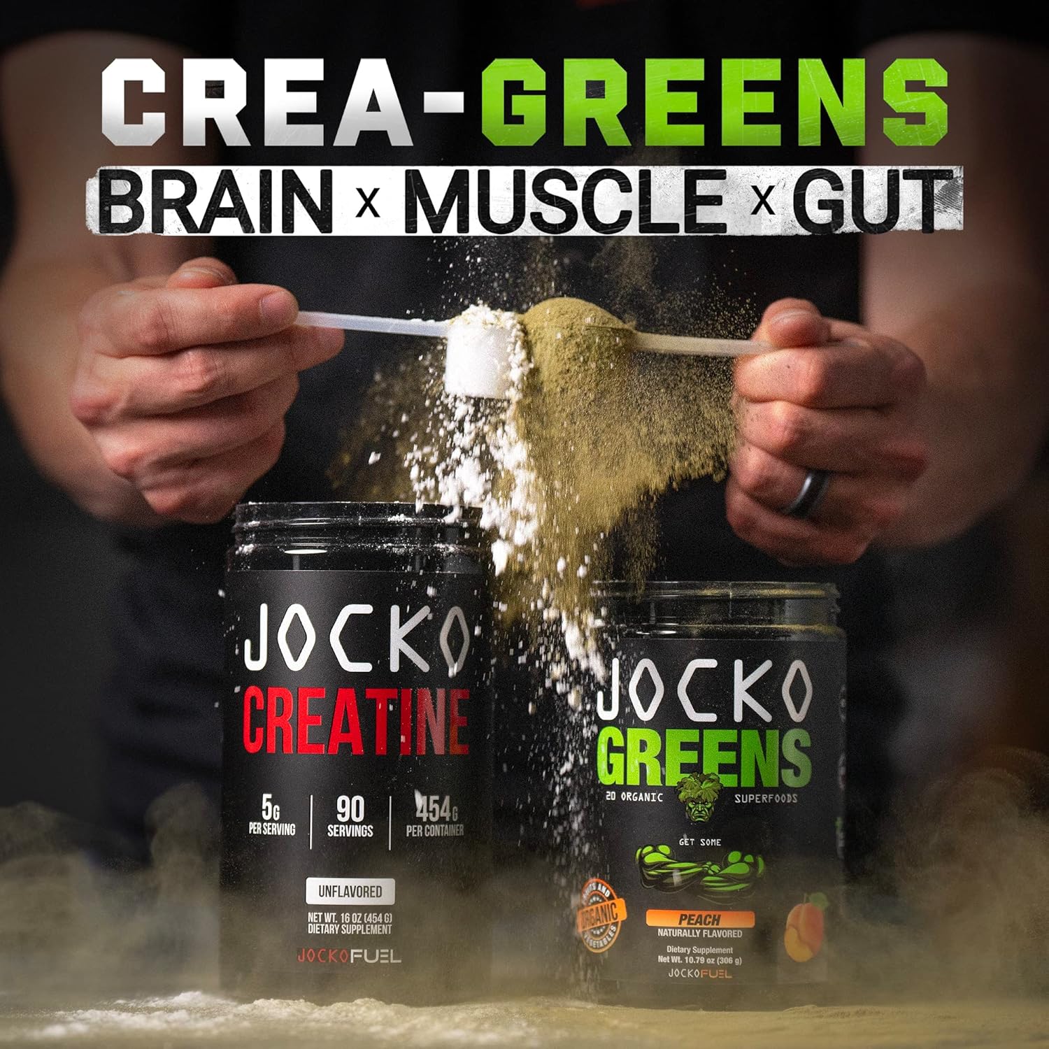 Bundle: Jocko Fuel Greens & Creatine - Superfood & Creatine Powder Kit