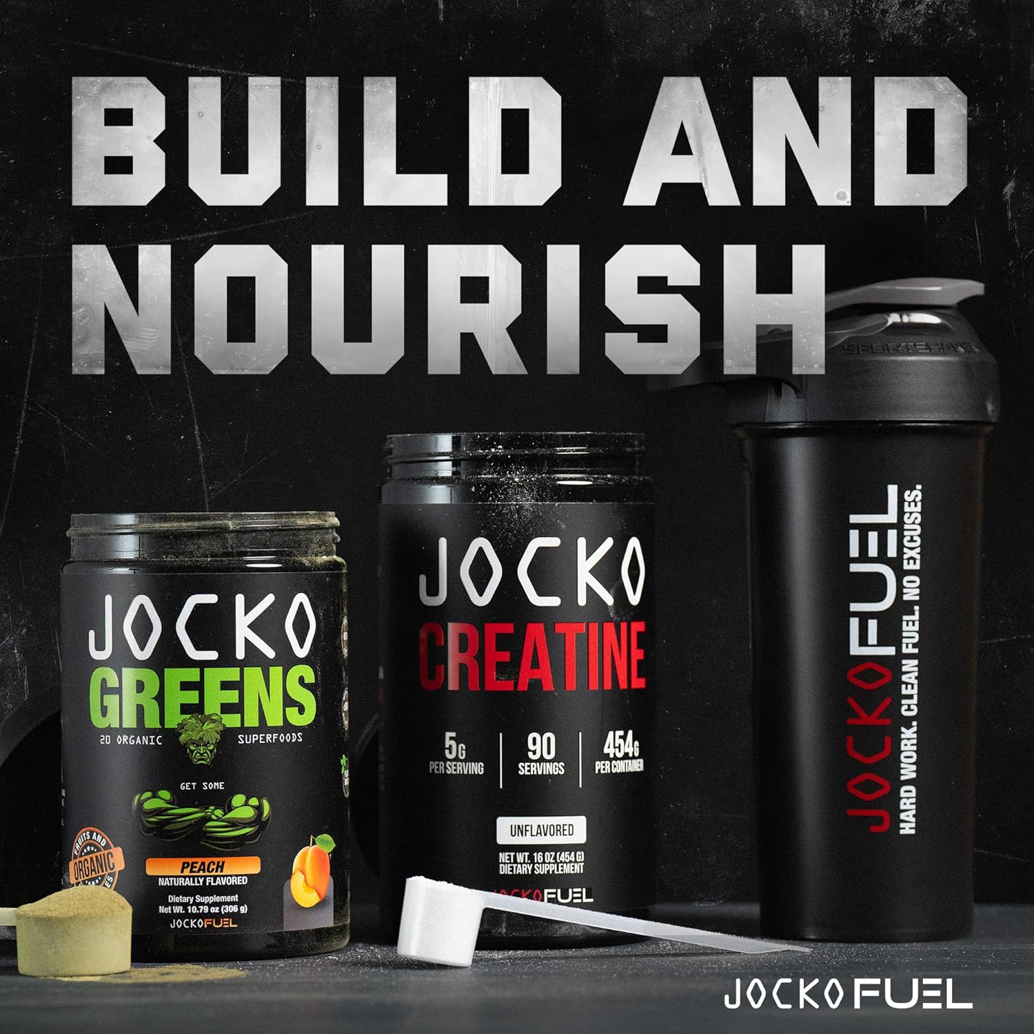 Bundle: Jocko Fuel Greens & Creatine - Superfood & Creatine Powder Kit