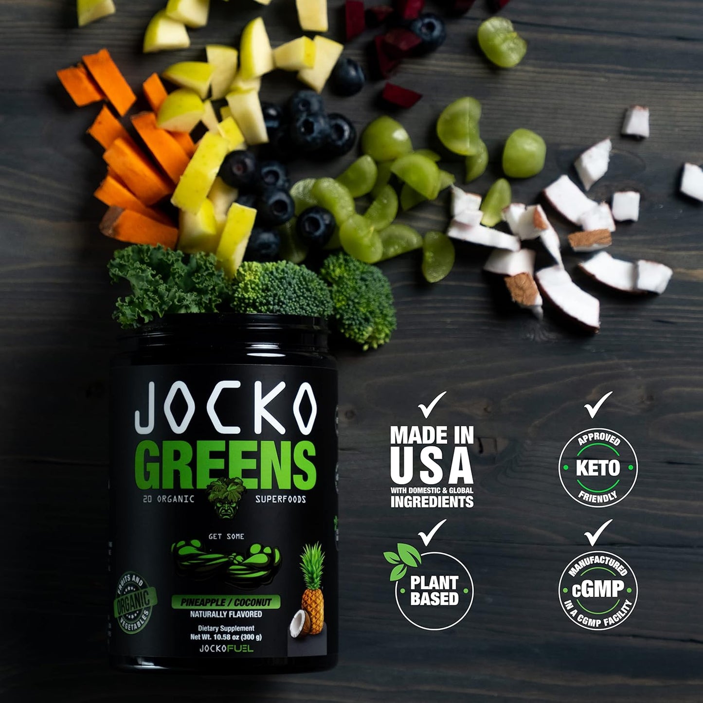 Bundle: Jocko Fuel Greens & Creatine - Superfood & Creatine Powder Kit