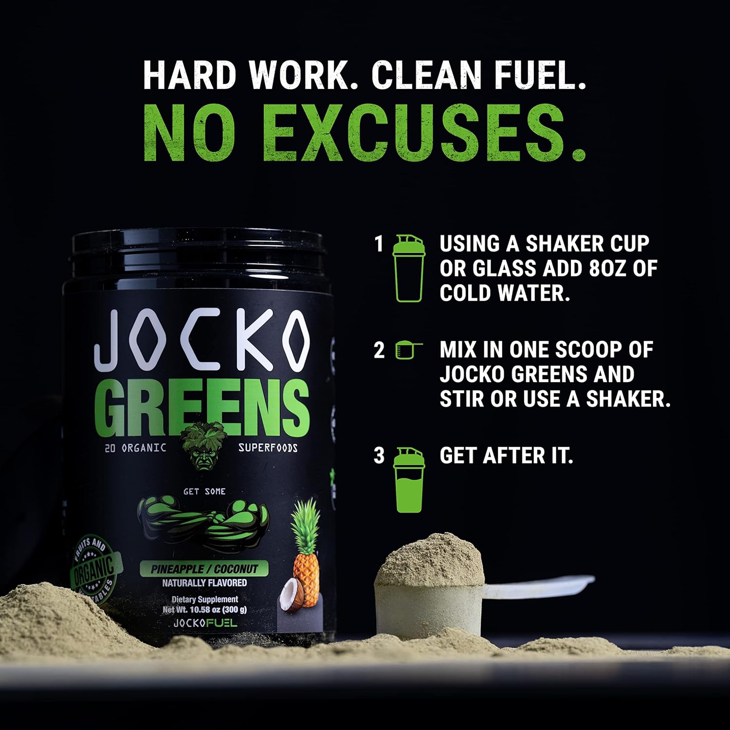 Bundle: Jocko Fuel Greens & Creatine - Superfood & Creatine Powder Kit