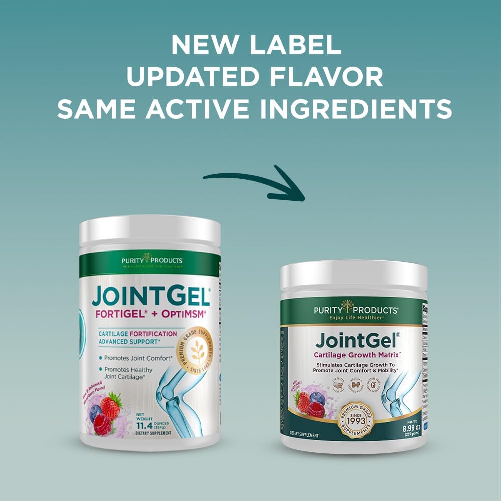Bundle: JointGel Berry and Super Chocolate Powder with Bioactive Collagen Peptides and MSM for Joint Function and Flexibility