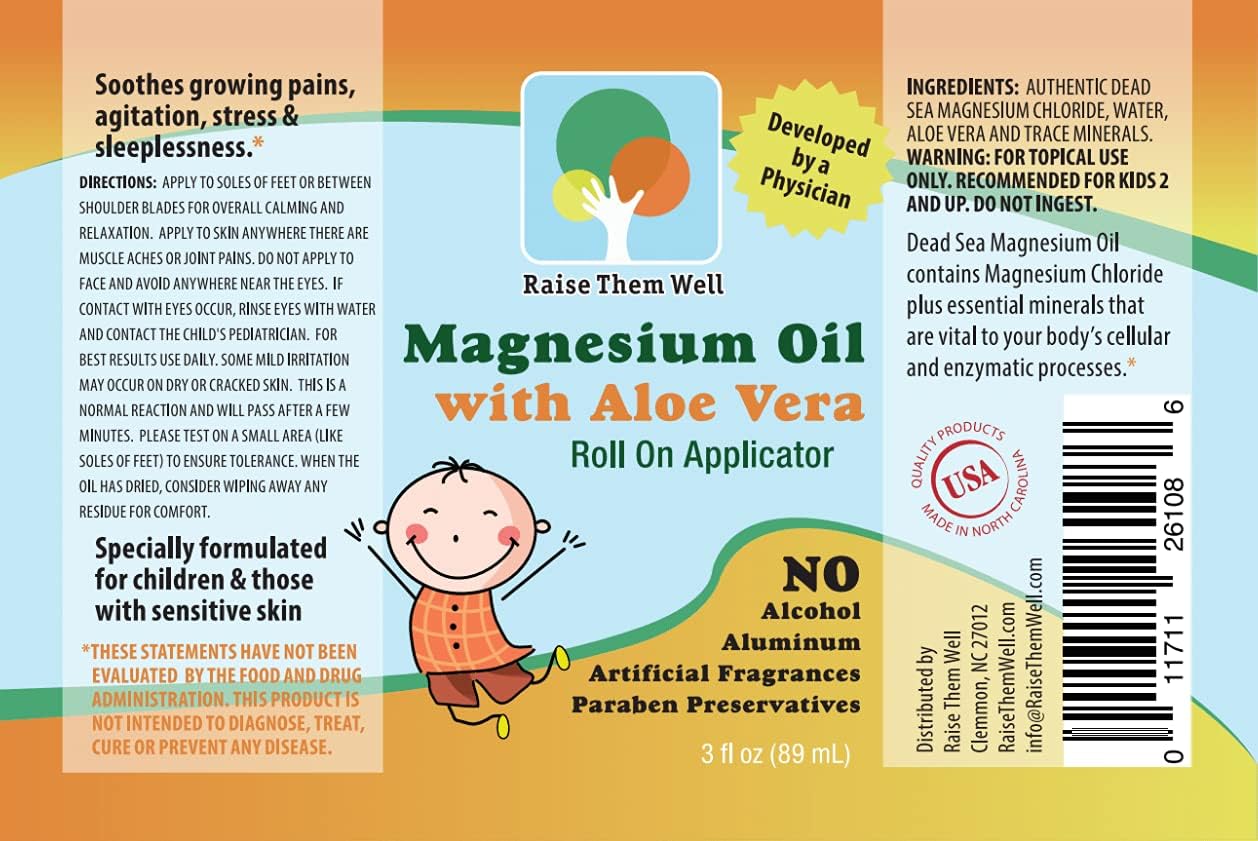 Bundle: Kid Safe Calming & Original Magnesium Oil Rollers for Relaxation
