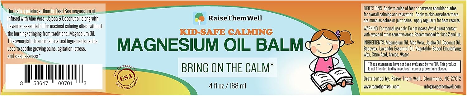 Bundle: Kid Safe Magnesium Oil Balm & Roller for Natural Relief