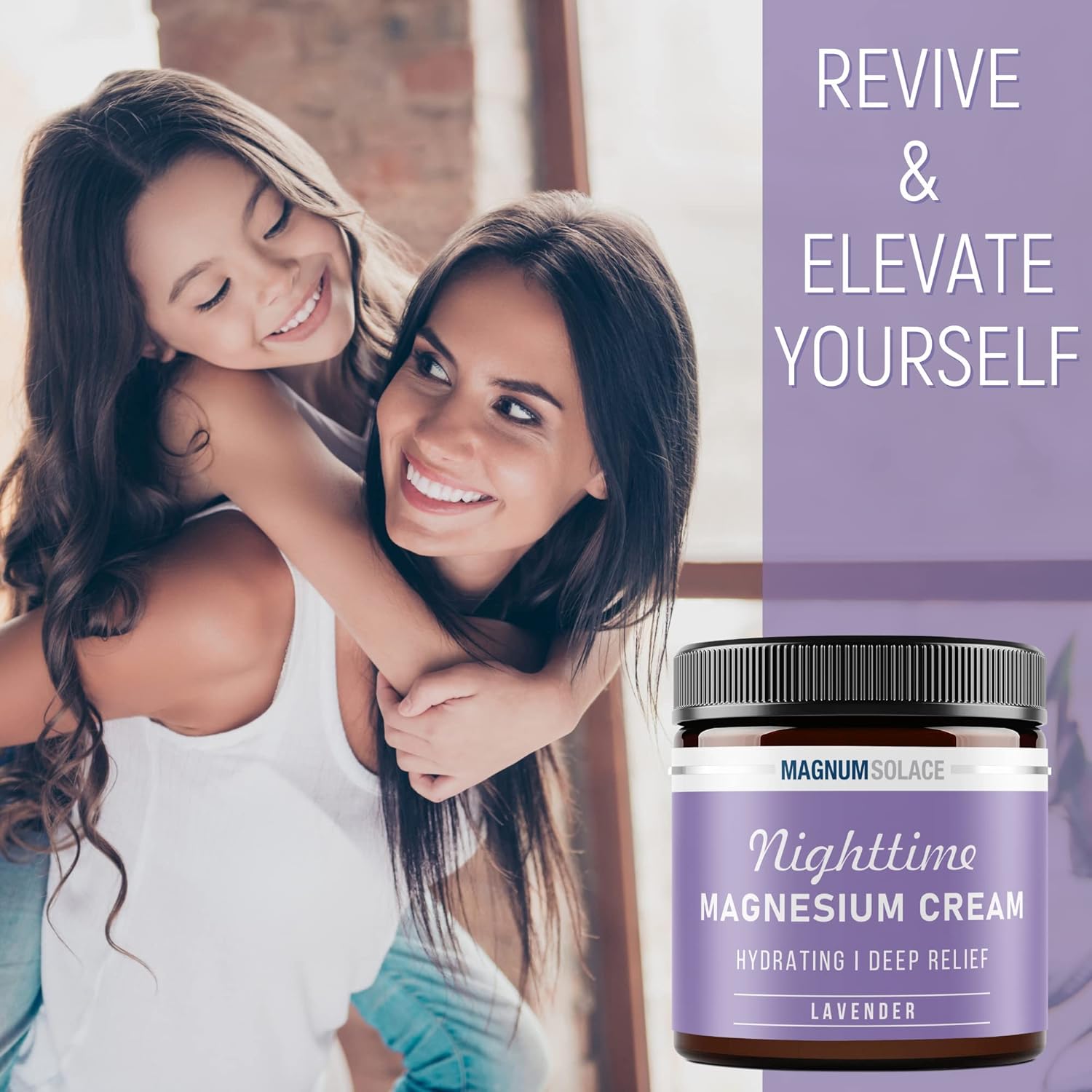Bundle: Magnum Solace Pure Magnesium Flakes & Cream - Natural Relief Solution