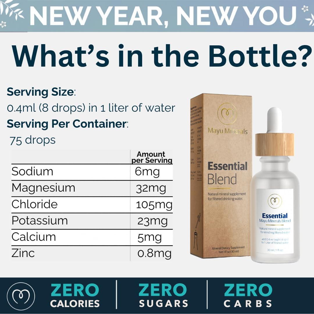 Bundle: MAYU Essential Blend & Electrolyte Water Drops for Hydration and Mineral Charge