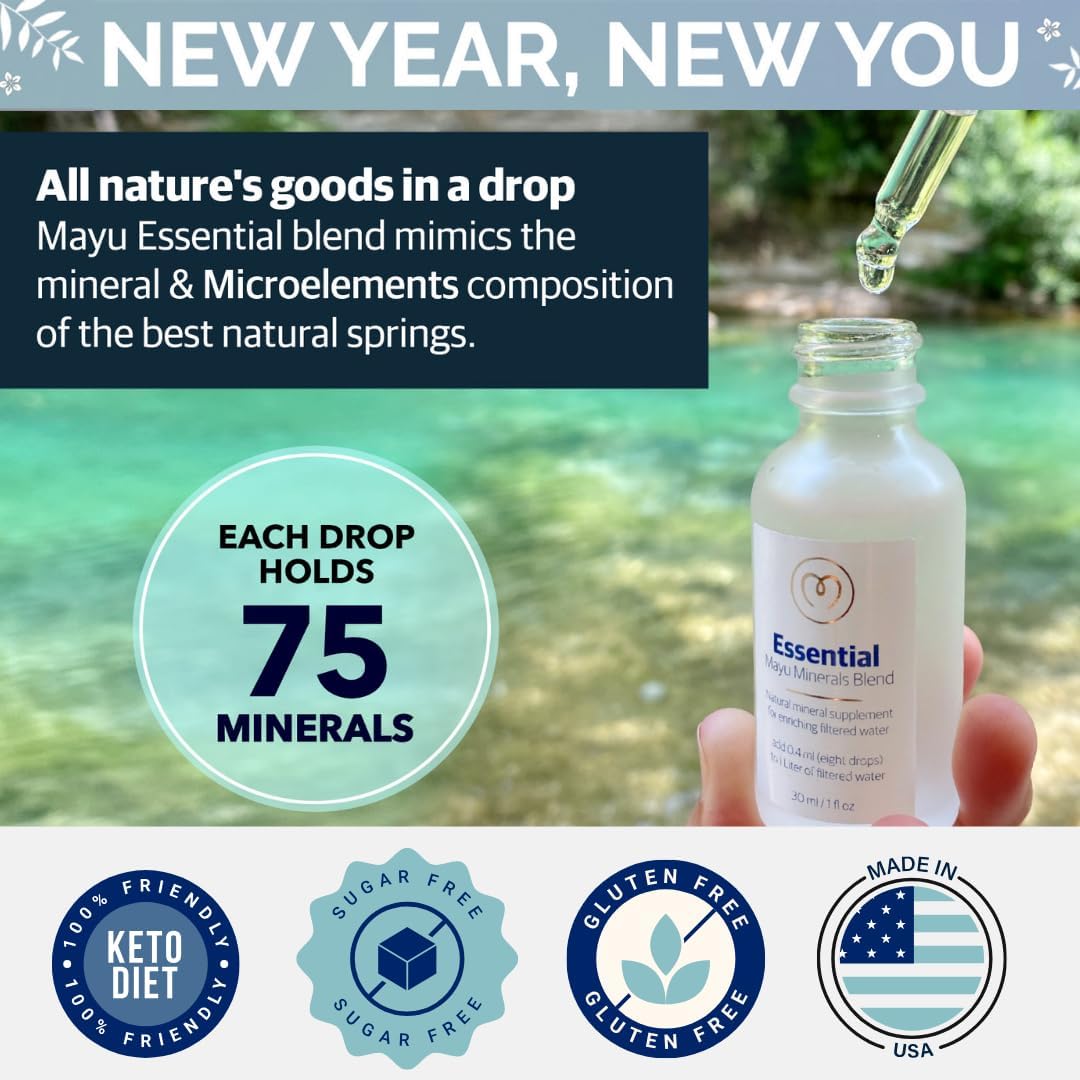 Bundle: MAYU Essential Blend & Electrolyte Water Drops for Hydration and Mineral Charge