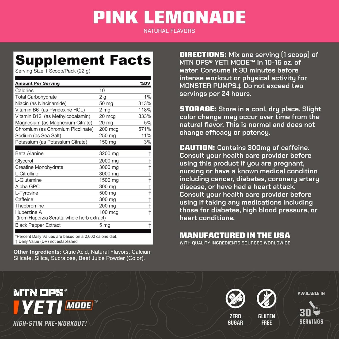 Bundle: MTN OPS Yeti Mode Pink Lemonade + Hydrate Lemonade - Save on Energy and Hydration