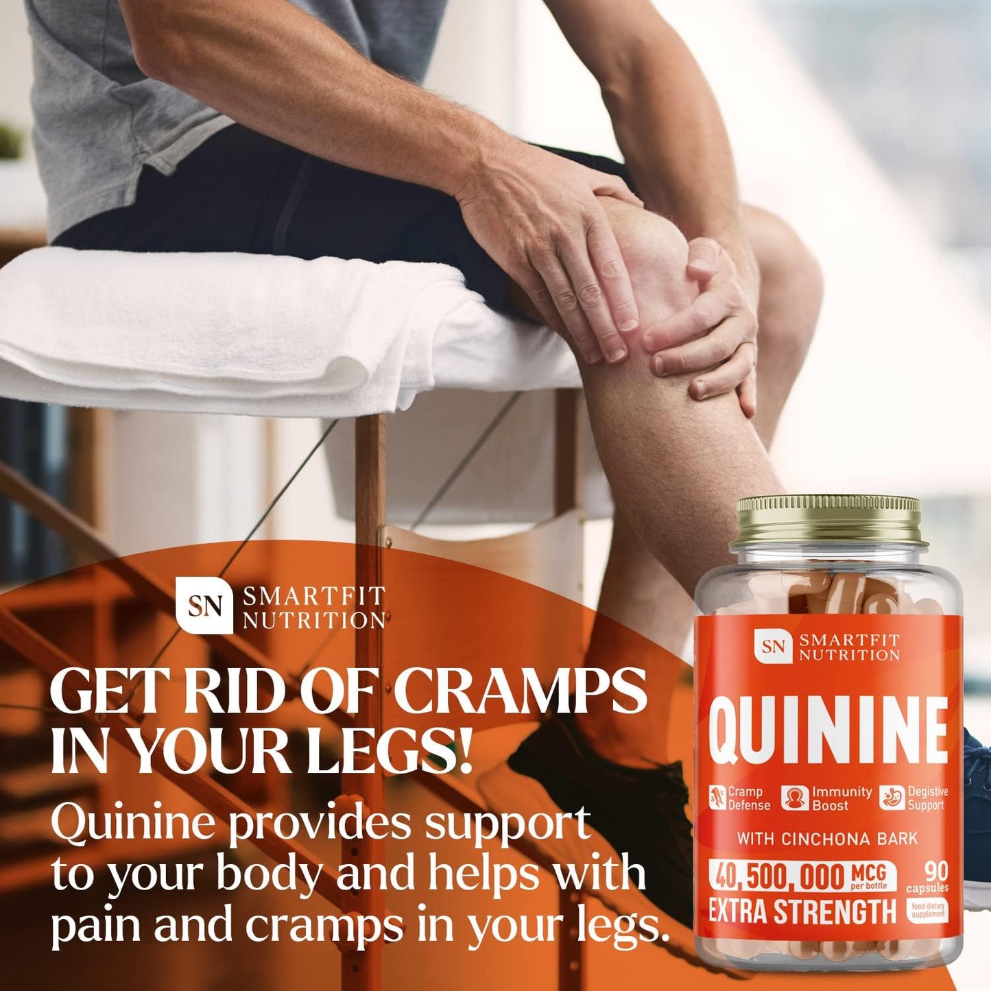 Bundle: Mullein Leaf Extract & Quinine Capsules for Lung Cleanse & Cramp Defense - Made in USA