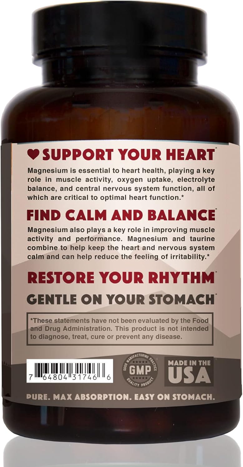 Bundle: Natural Rhythm Magnesium Taurate 120 Capsules + B-CALMplex 90 Capsules for Stress Relief & Sleep Support