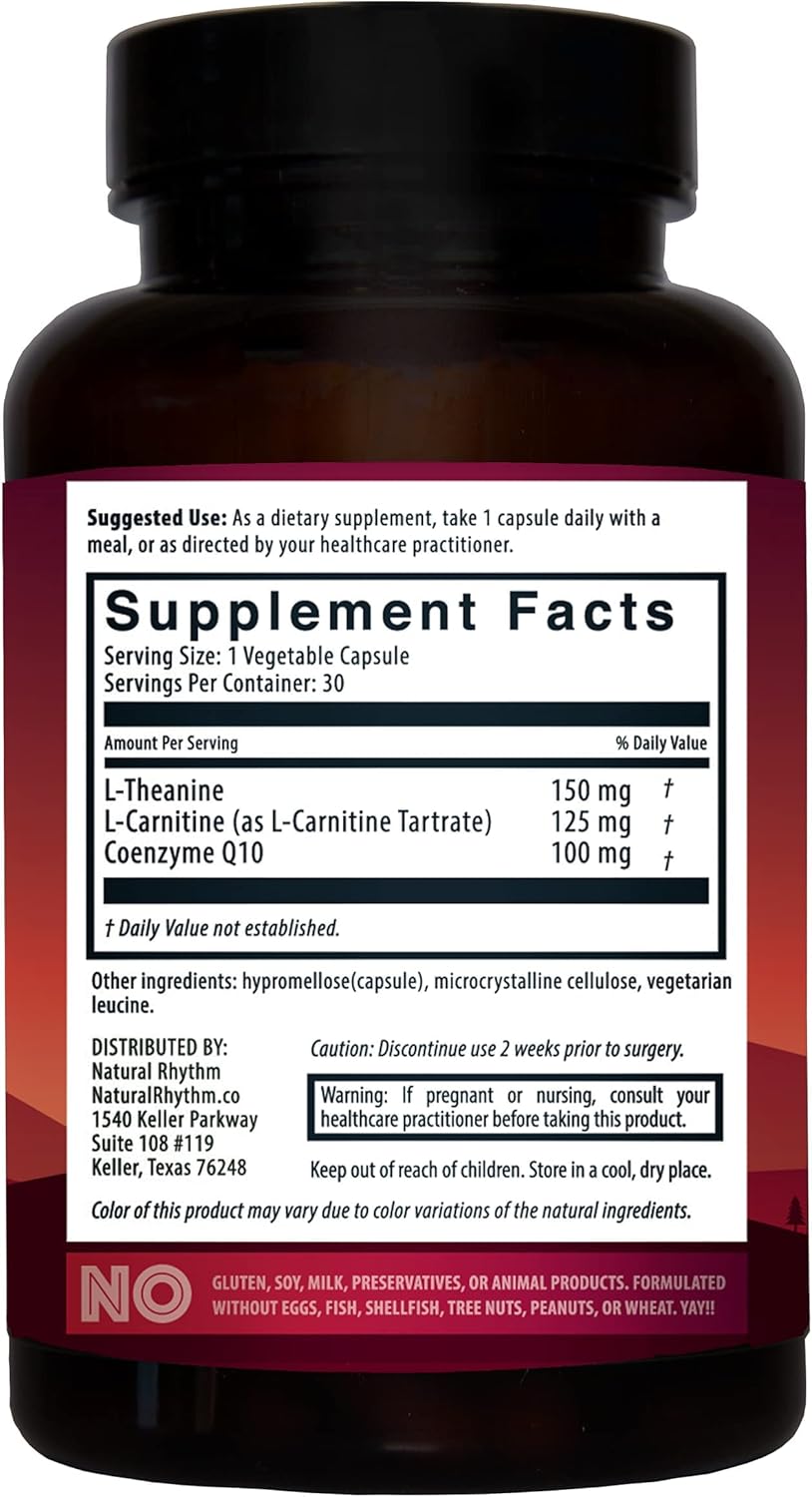 Bundle: Natural Rhythm Magnesium Taurate 120 Capsules + CoQ10-ZEN 30 Capsules for Heart Health