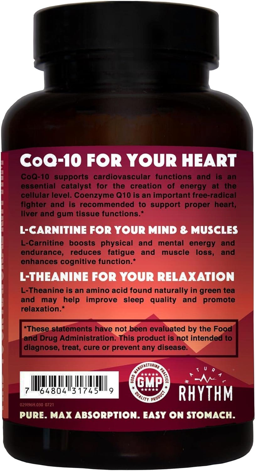 Bundle: Natural Rhythm Magnesium Taurate 120 Capsules + CoQ10-ZEN 30 Capsules for Heart Health