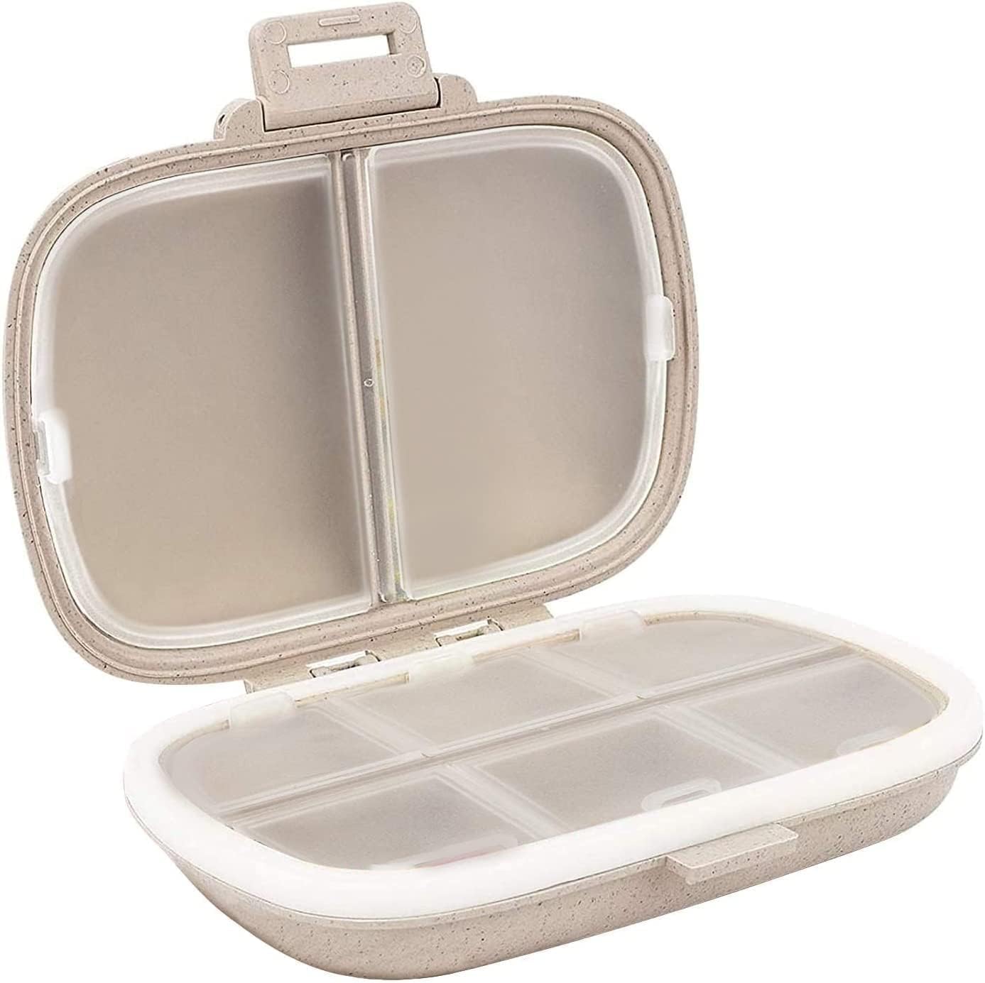 Bundle: Nature Made Iron 65mg 365 Tablets + Travel Pill Organizer 8 Compartments - Khaki Color