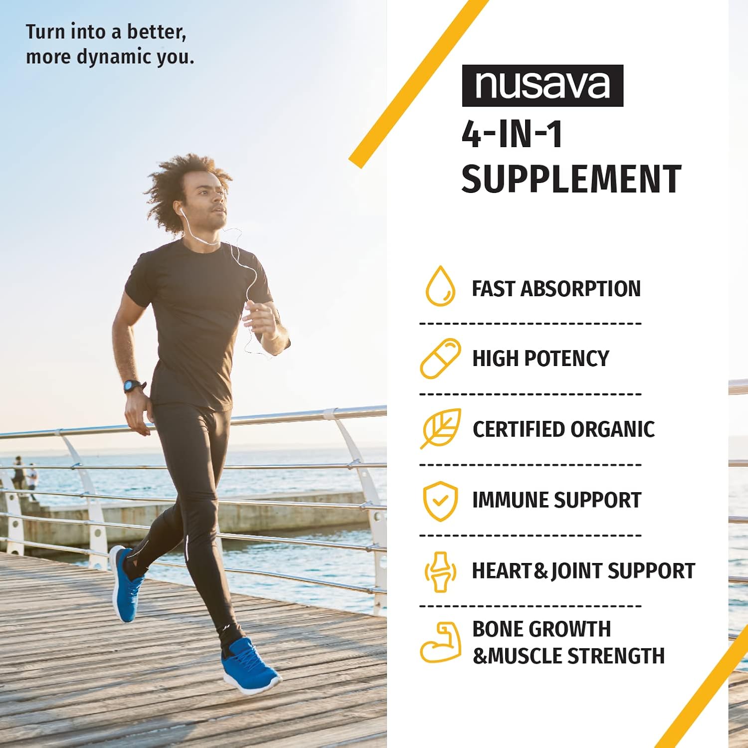 Bundle: NUSAVA Strawberry D3 K2 & Chlorophyll Liquid Drops - Heart, Joint, Energy, Immune Support - Non-GMO, Gluten-Free - 2pk