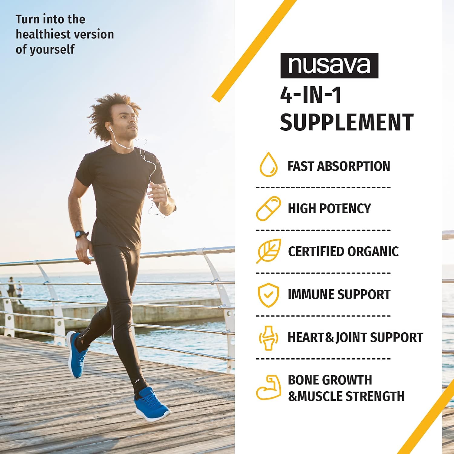 Bundle: NUSAVA Vitamin D3 K2 Drops (4 Pack) Unflavored & Strawberry Flavor - Maximum Strength Liquid 5000 IU with MCT Oil Omega 3 - Non-GMO for Immune Support, 2 Fl Oz Ea