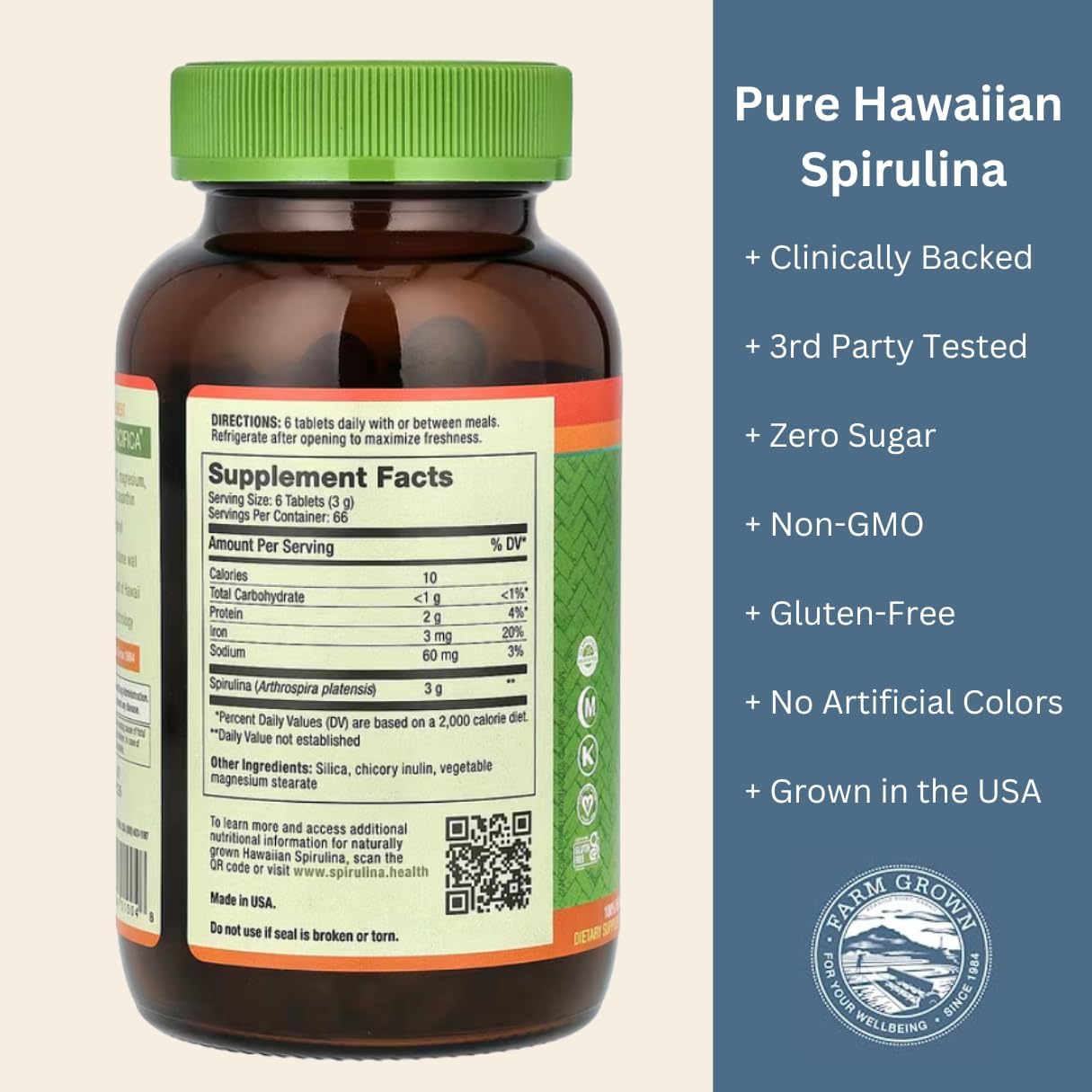 Bundle: Nutrex BioAstin Astaxanthin 12mg 50 Count + Pure Hawaiian Spirulina 500 mg Tablets 400 Count - Save on Antioxidants