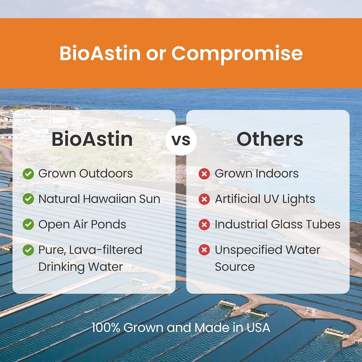 Bundle: Nutrex BioAstin Astaxanthin 12mg 50 Count + Pure Hawaiian Spirulina 500 mg Tablets 400 Count - Save on Antioxidants