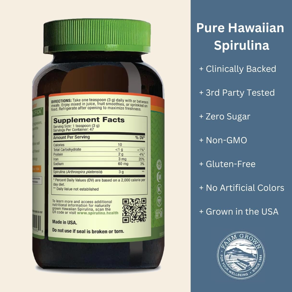 Bundle: Nutrex BioAstin Hawaiian Astaxanthin 12mg 50 Count + Pure Hawaiian Spirulina Powder 5oz - Ultimate Antioxidant Combo