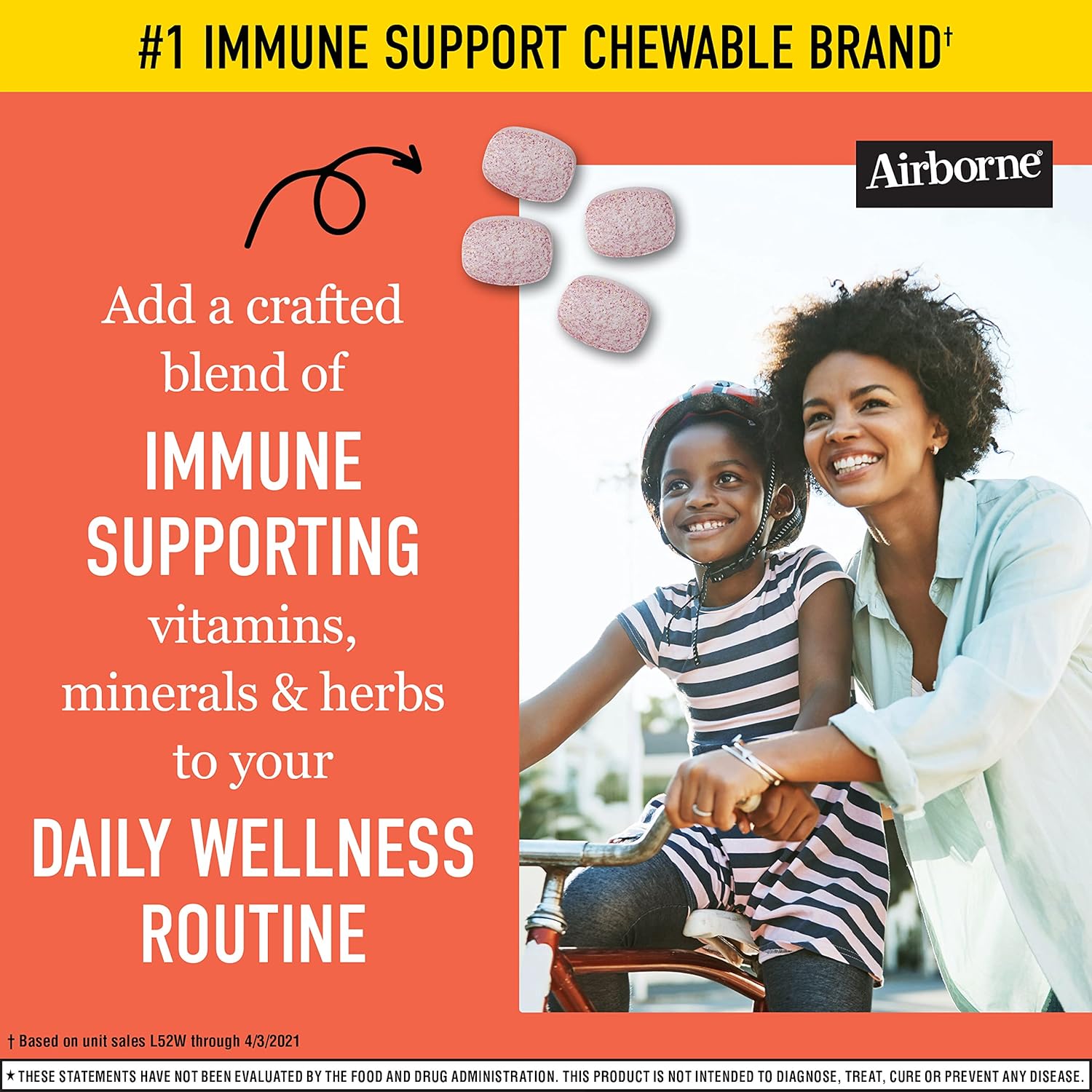 Bundle of 192 Airborne 1000mg Vitamin C Chewable Tablets in Citrus & Very Berry Flavor - Immune Support with Zinc and Antioxidant Vitamins A, C, & E