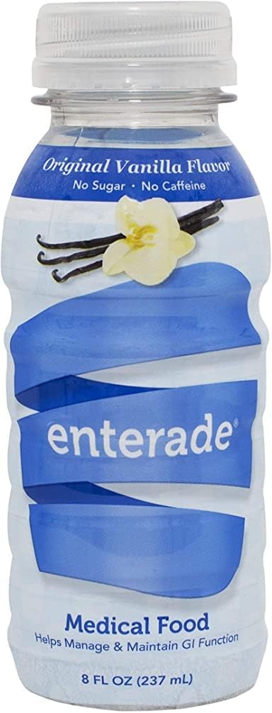 Bundle of 24 enterade AO Bottles, Orange and Vanilla Flavors, Designed to Alleviate GI Treatment Side Effects