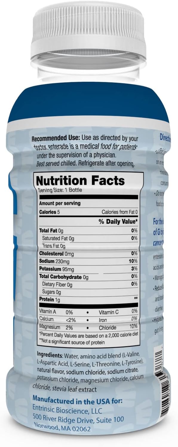 Bundle of 24 enterade AO Bottles, Orange and Vanilla Flavors, Designed to Alleviate GI Treatment Side Effects