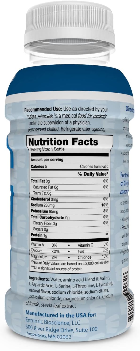 Bundle of 24 enterade AO Bottles, Orange and Vanilla Flavors, Designed to Alleviate GI Treatment Side Effects