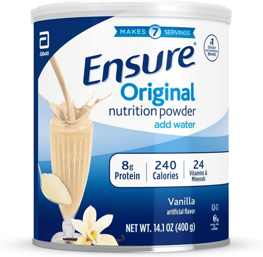 Bundle of 6 Cans of Ensure Original Vanilla Nutrition Powder