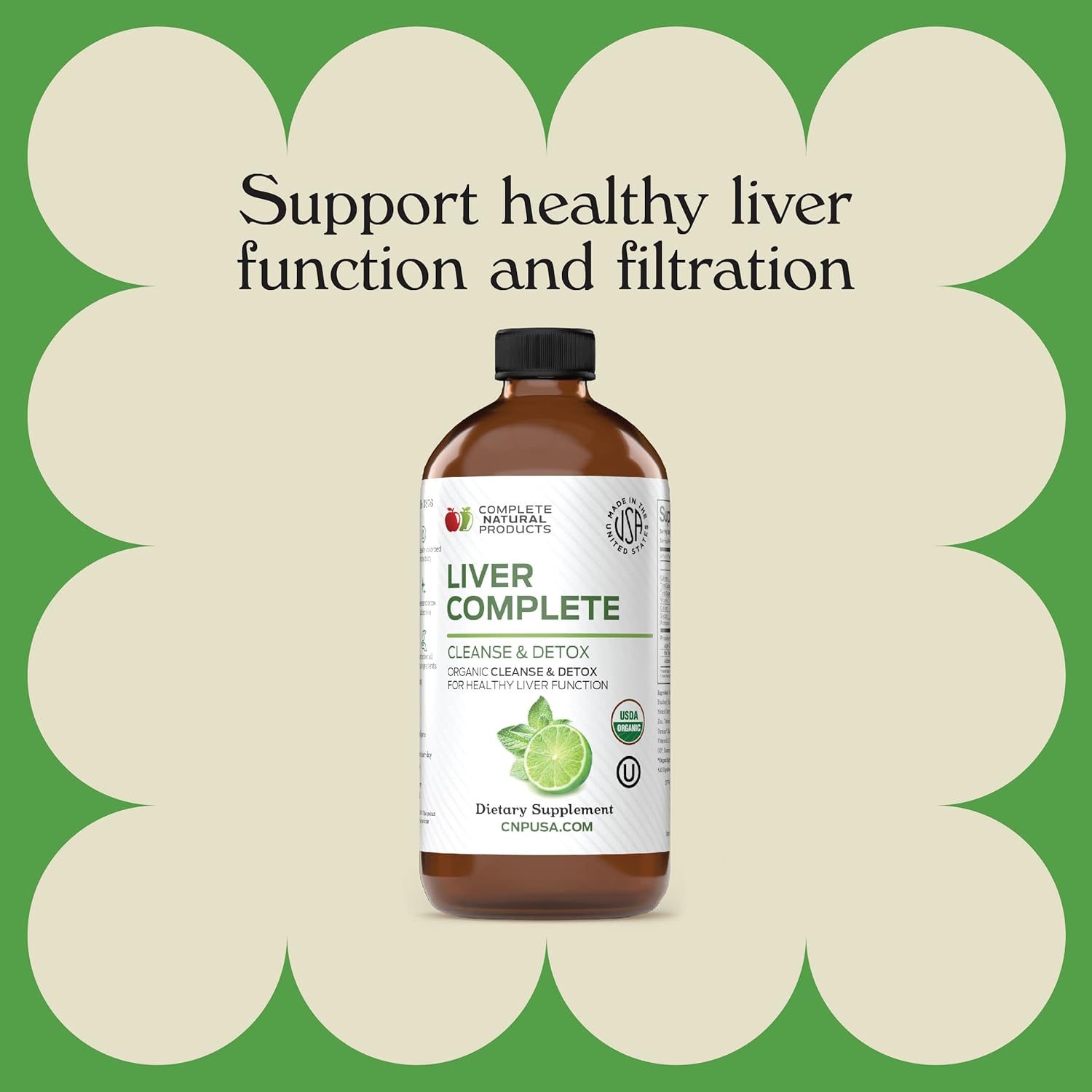 Bundle of Complete Natural Products Liver Complete 16oz and Gallbladder Complete 16oz for Liver and Gallbladder Health